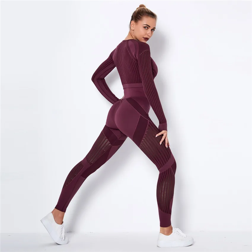 Hollow Out Seamless Yoga Set Sport Outfits Women Black Two 2 Piece Crop Top Bra Leggings Workout Gym suit Fitness Sport Sets
Hollow Out Seamless Yoga Set Sport Outfits Women Black Two 2 Piece Crop Top Bra Leggings Workout Gym suit Fitness Sport Sets