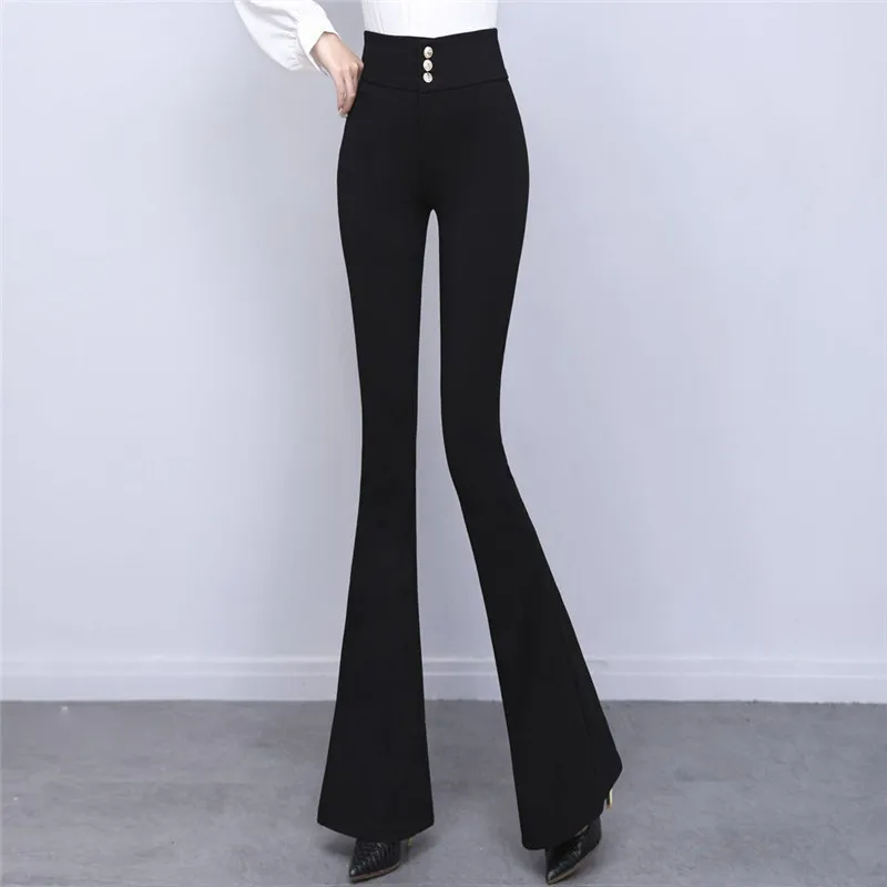 Fashion Black Pants Women High Waist Trousers Spring Autumn Slim Wild Skinny Long Casual Flared Pant Calcas Feminina
Fashion Black Pants Women High Waist Trousers Spring Autumn Slim Wild Skinny Long Casual Flared Pant Calcas Feminina