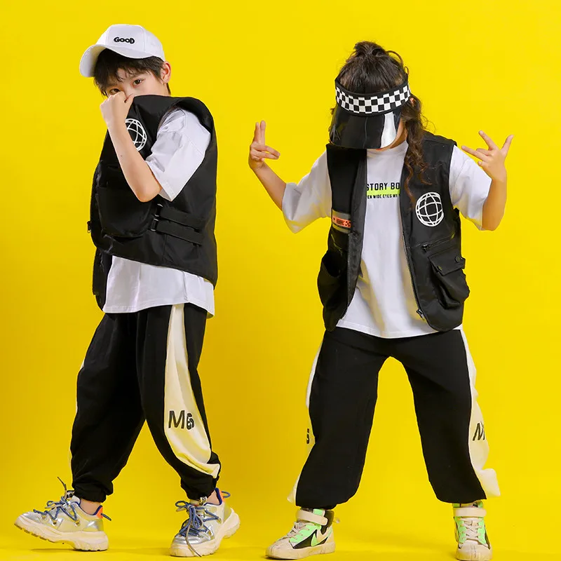 Children'S Jazz Dance Costume Summer Tops Vest Pants 3 Pcs Girls Dance Clothes Hip Hop Street Dance Suit Stage Costumes
Children'S Jazz Dance Costume Summer Tops Vest Pants 3 Pcs Girls Dance Clothes Hip Hop Street Dance Suit Stage Costumes