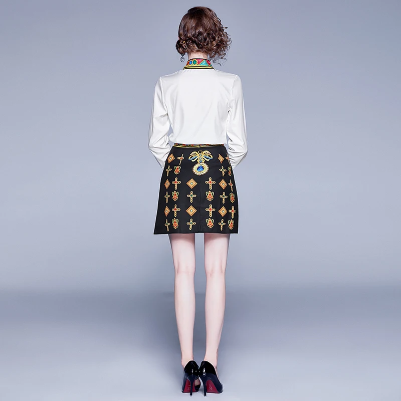 New Elegant Vintage Women Print Slim Tunic Mini Dress Office Lady Long Sleeve Dresses Party Clothing
New Elegant Vintage Women Print Slim Tunic Mini Dress Office Lady Long Sleeve Dresses Party Clothing