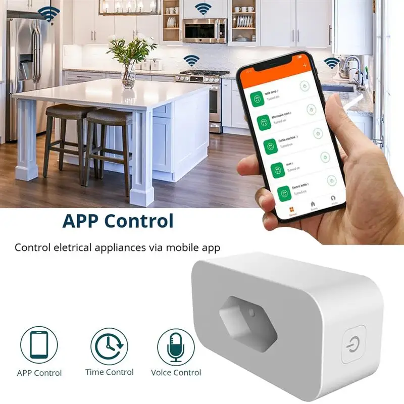 Brazil Smart Plug Tuya WiFi Socket Voice Control Wireless Outlet Timing Plug 16A Energy Monitor Alexa Home Smart Things 2MQTT
Brazil Smart Plug Tuya WiFi Socket Voice Control Wireless Outlet Timing Plug 16A Energy Monitor Alexa Home Smart Things 2MQTT