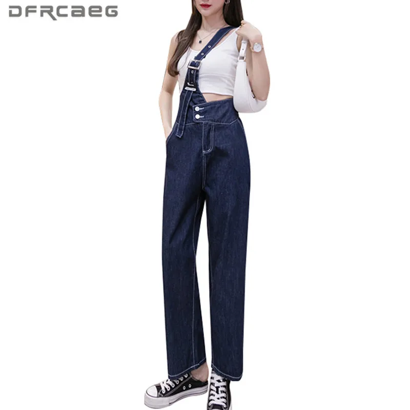 Deep Blue Vintage One Shoulder Suspender Jeans Woman Summer 2021 High Waist Ladies Denim Strap Jean Pants Feminino
Deep Blue Vintage One Shoulder Suspender Jeans Woman Summer 2021 High Waist Ladies Denim Strap Jean Pants Feminino