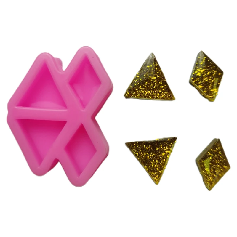 Resin Epoxy Silicone Earring Silicone Mold Casting Molds Jewelry Making F2TD
