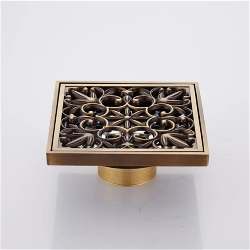 042 Brass Floor Drains Antique 10 cm Square Shower Drain Floor Drain Trap Waste Grate With Hair Strainer Bathroom Accessories
042 Brass Floor Drains Antique 10 cm Square Shower Drain Floor Drain Trap Waste Grate With Hair Strainer Bathroom Accessories