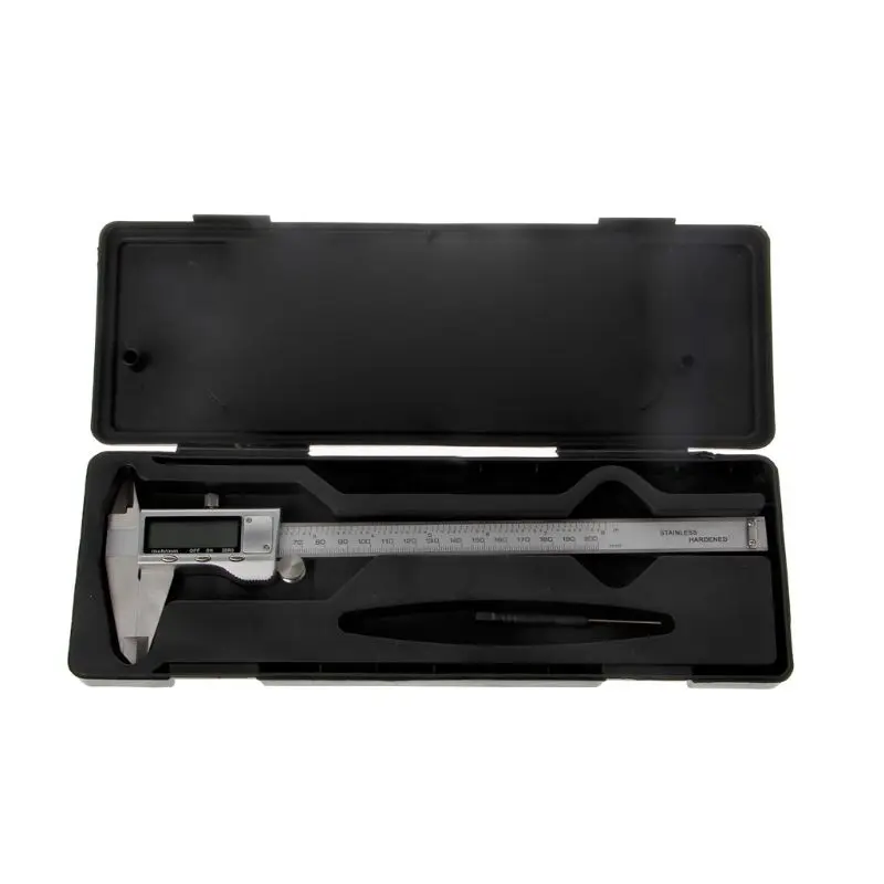 0-200mm 8" LCD Electronic Digital Vernier Caliper Gauge Measure Stainless Steel 40JE
0-200mm 8" LCD Electronic Digital Vernier Caliper Gauge Measure Stainless Steel 40JE