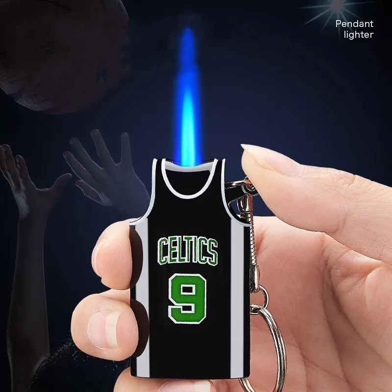 Creative Keychain Lighter Fashion Pendant Basketball Jersey Shape Windproof Lighter Cigarette Accessories Men and Women Gifts
Creative Keychain Lighter Fashion Pendant Basketball Jersey Shape Windproof Lighter Cigarette Accessories Men and Women Gifts