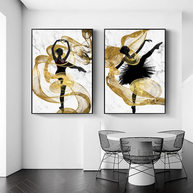 Canvas Poster Abstract Gold Ribbon Flying Dancer Girl Wall Art Hd Prints Painting Modern Decoration Picture Living Room Decor
Canvas Poster Abstract Gold Ribbon Flying Dancer Girl Wall Art Hd Prints Painting Modern Decoration Picture Living Room Decor