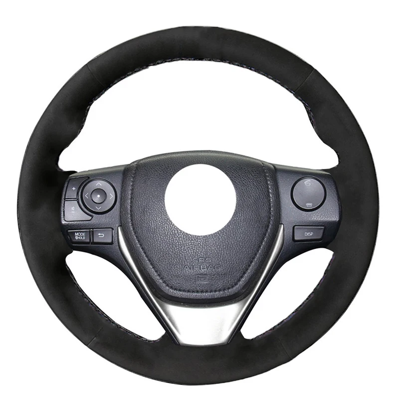 Black Alcantara Material Leather Car Steering Wheel Cover for Toyota RAV4 2013-2017 Corolla 2014-2017 Auris 2013-2016 Scion IM 2
Black Alcantara Material Leather Car Steering Wheel Cover for Toyota RAV4 2013-2017 Corolla 2014-2017 Auris 2013-2016 Scion IM 2