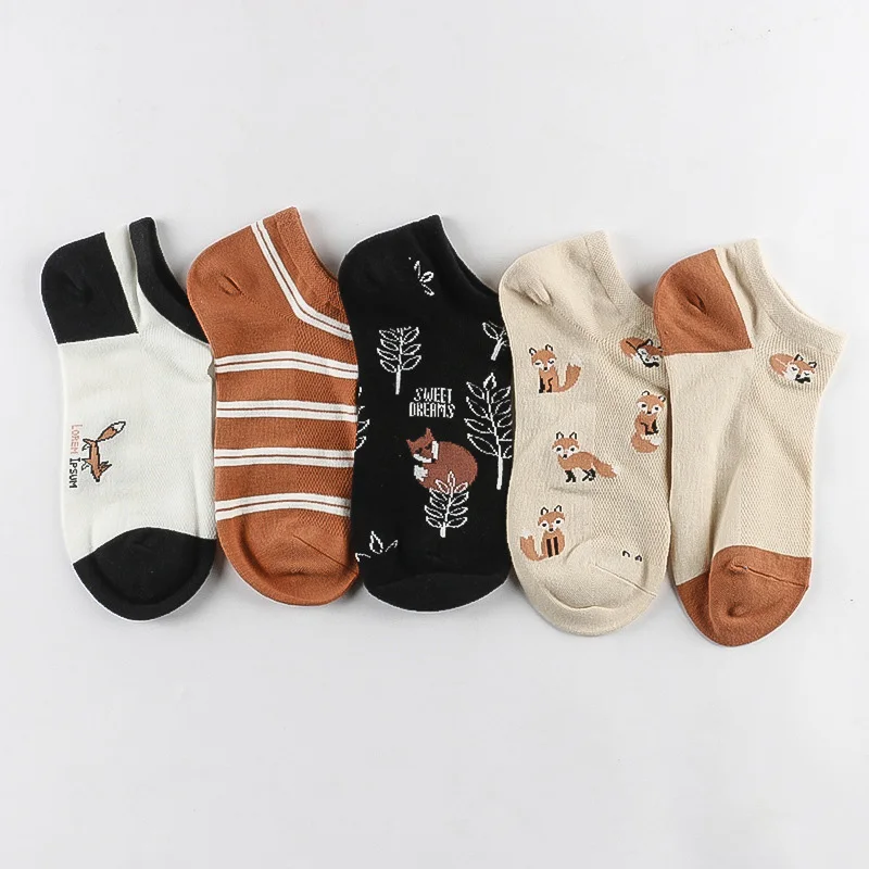 5Pairs/Set Women Socks Fox Flamingo Cute Animals Cotton Short Socks Female Casual Funny Socks Spring Summer Sock Sokken
5Pairs/Set Women Socks Fox Flamingo Cute Animals Cotton Short Socks Female Casual Funny Socks Spring Summer Sock Sokken