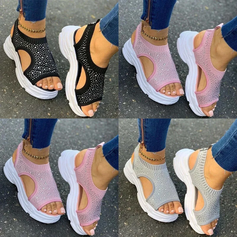 Women Open Toe Sandals Ladies Summer Platform Thick Heel Shoes Anti-slip For Summer 2020 Sandals Women Sandals Women
Women Open Toe Sandals Ladies Summer Platform Thick Heel Shoes Anti-slip For Summer 2020 Sandals Women Sandals Women