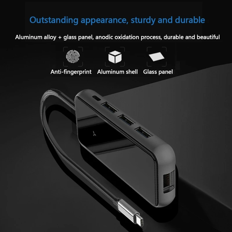 Концентратор USB Type-C 8 в 1, USB 3,0, HDMI, Rj45, сетевой, PD, SD, разветвитель, быстрая зарядка
Концентратор USB Type-C 8 в 1, USB 3,0, HDMI, Rj45, сетевой, PD, SD, разветвитель, быстрая зарядка