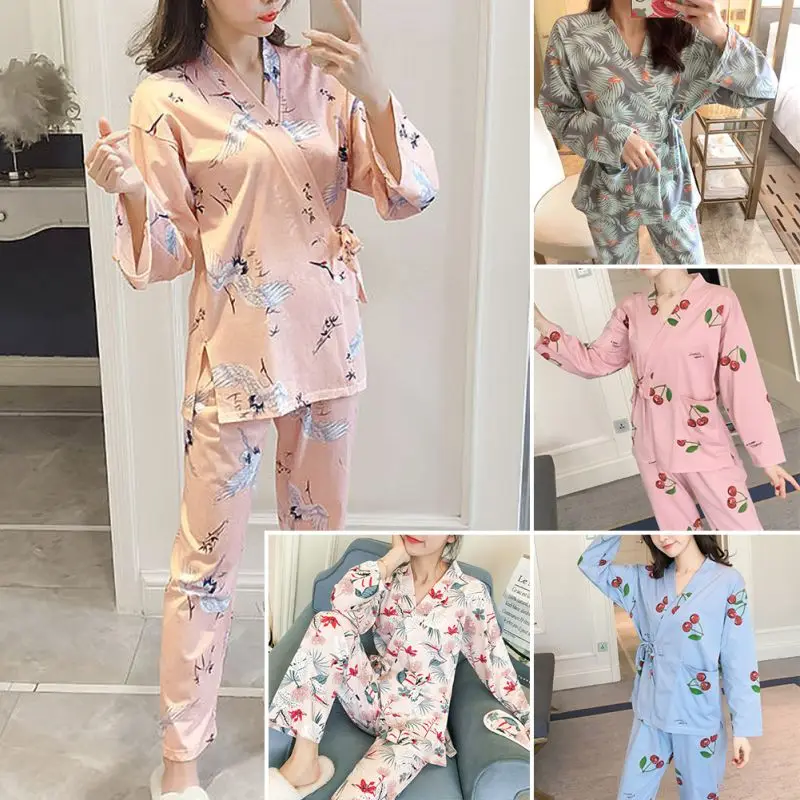 Long Sleeve Pajamas Suit Spring Autumn New Cartoon Cute Sleep Clothes Japanese Kimono Casual Loose Sweet Home Wear Set
Long Sleeve Pajamas Suit Spring Autumn New Cartoon Cute Sleep Clothes Japanese Kimono Casual Loose Sweet Home Wear Set