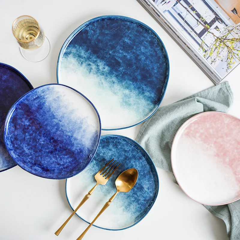 Gradient Dinner Plates Dessert Plate Nordic Creative Steak Plate Irregular Plate Pasta Plate Cake Plate
Gradient Dinner Plates Dessert Plate Nordic Creative Steak Plate Irregular Plate Pasta Plate Cake Plate