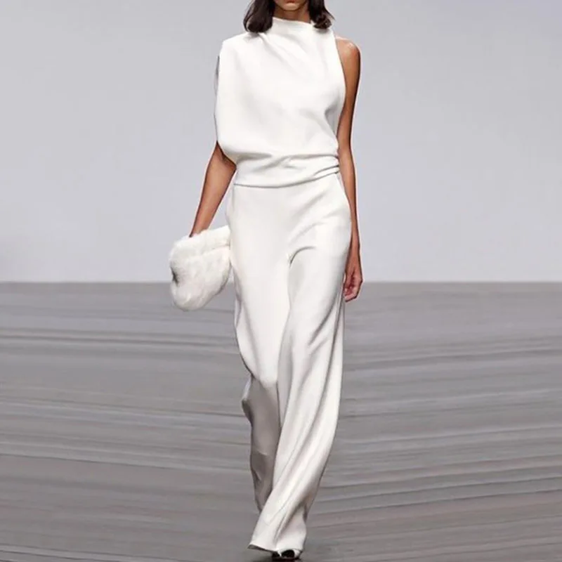 Fashion Patchwork Wide Leg Jumpsuits Women Autumn Elegant Turtleneck Playsuits Casual Office Lady Long Sleeve Loose Playsuit 3XL
Fashion Patchwork Wide Leg Jumpsuits Women Autumn Elegant Turtleneck Playsuits Casual Office Lady Long Sleeve Loose Playsuit 3XL