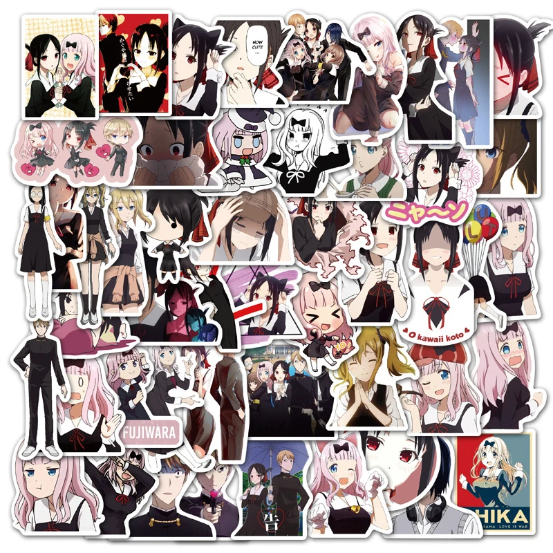 50 шт. аниме Kaguya-sama: наклейки Love Is War сделай сам на скейтборд холодильник ноутбук