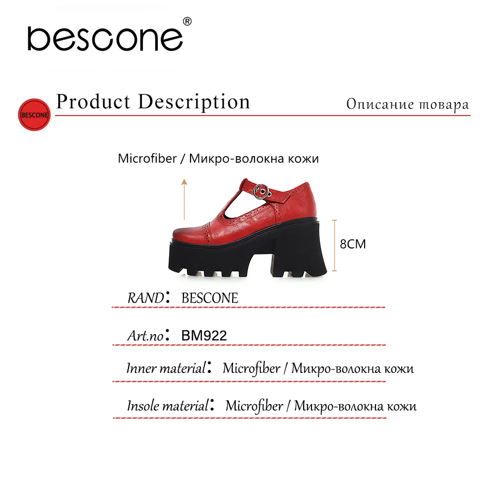 BESC0NE Female Shoes Women Comfortable Dressing Platform Retro Style Square Toe Spring Autumn Super High Heel Sexy Shoes BM922
BESC0NE Female Shoes Women Comfortable Dressing Platform Retro Style Square Toe Spring Autumn Super High Heel Sexy Shoes BM922