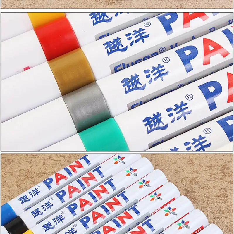 1PC 12 Colors Paint Marker Pens Tyres Cars Waterproof Universal Paint Marker Colorful Doodle Pen Colorful HOT SALE
1PC 12 Colors Paint Marker Pens Tyres Cars Waterproof Universal Paint Marker Colorful Doodle Pen Colorful HOT SALE