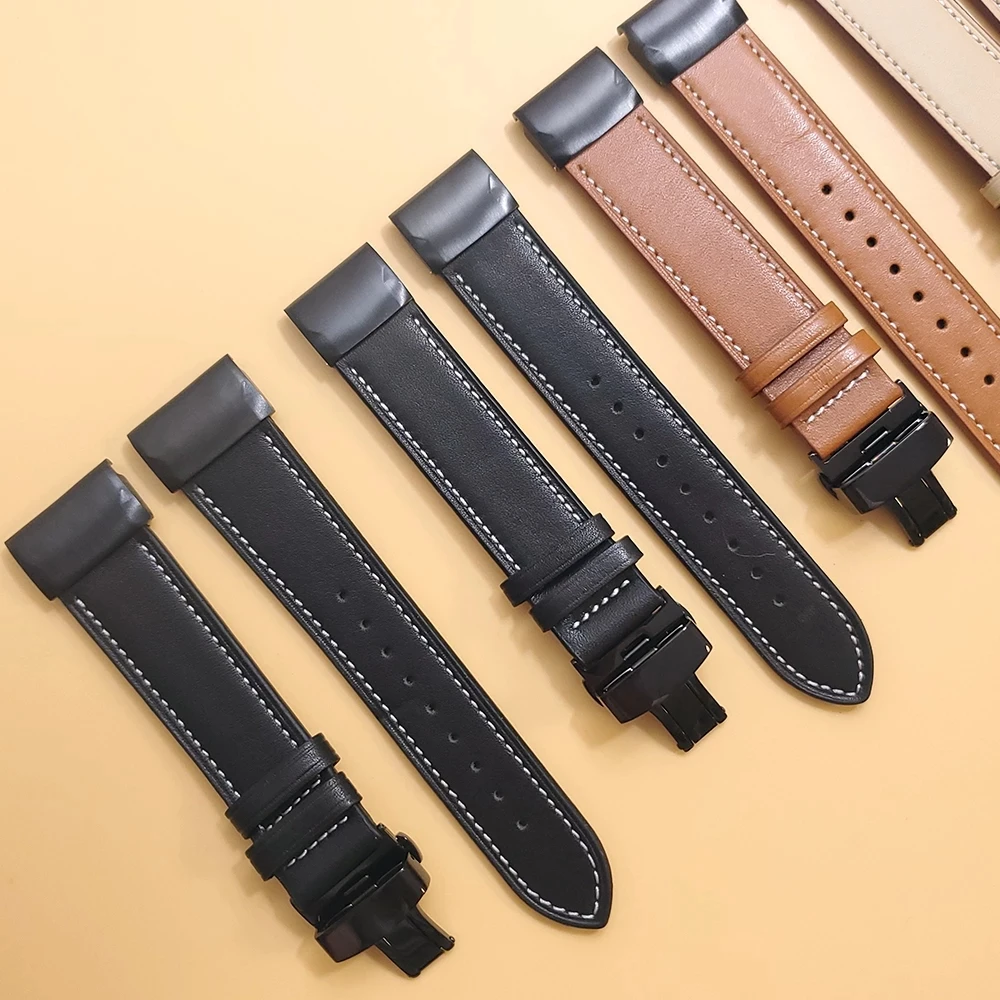 Butterfly buckle leather strap for Garmin Fenix 6X 6 Pro band for fenix 5 5x plus 3 hr/MARQ/TACTIX DELTA Bracelet Watchbands
Butterfly buckle leather strap for Garmin Fenix 6X 6 Pro band for fenix 5 5x plus 3 hr/MARQ/TACTIX DELTA Bracelet Watchbands