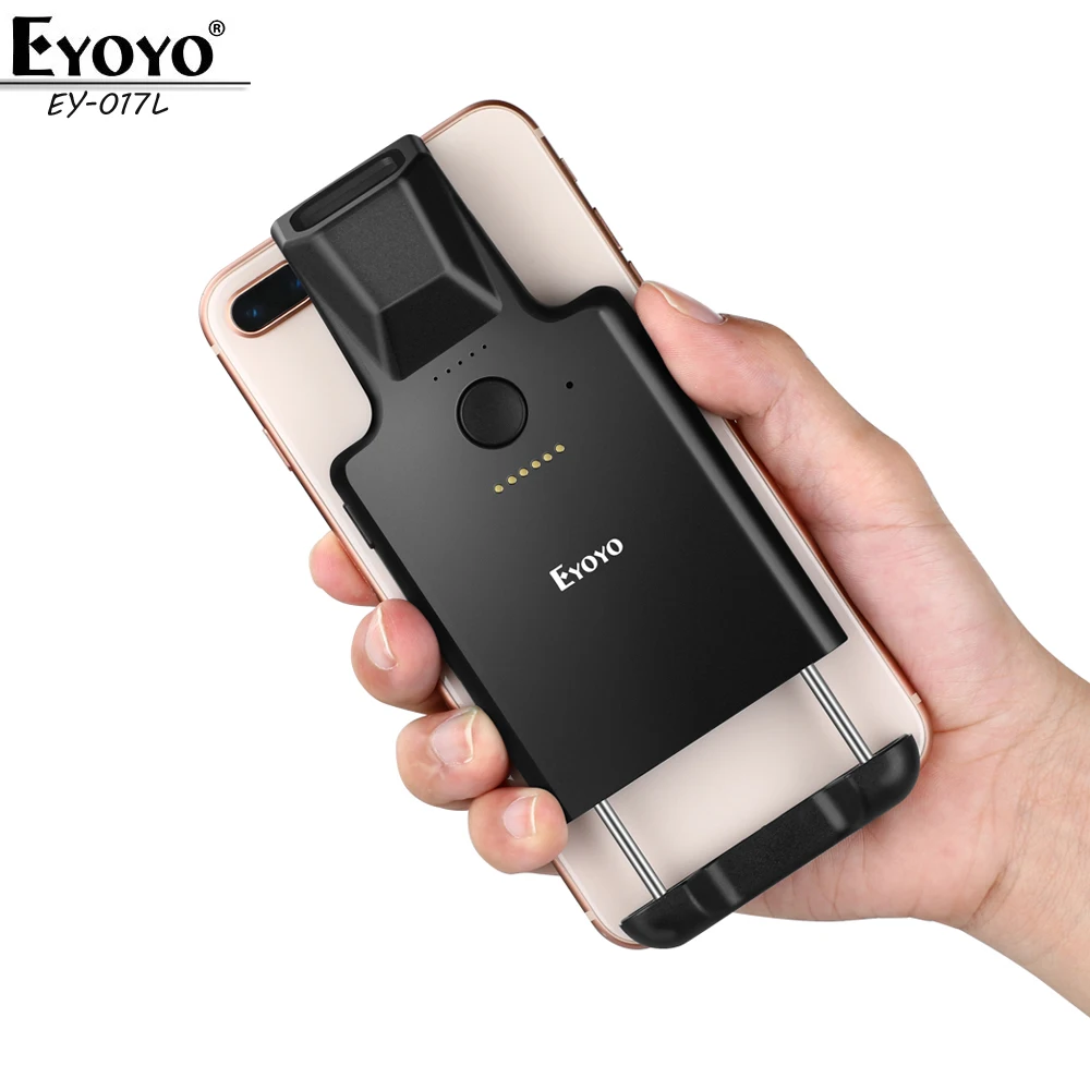 Eyoyo EY 017L 1D задняя клипса Bluetooth сканер штрих кода работа с телефоном Портативный