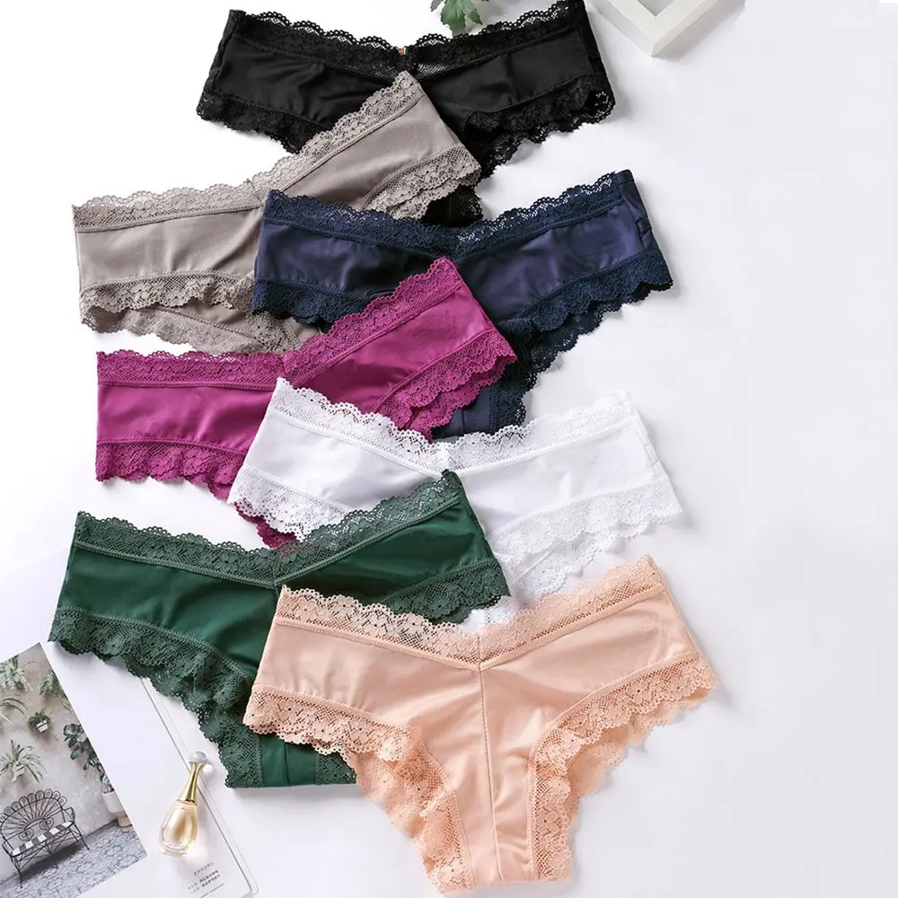 Ice Silk Sexy Satin Seamless Panties Back Hollow Lace Women Underwear g-String Low Waist Thongs Comfortable Lingerie
Ice Silk Sexy Satin Seamless Panties Back Hollow Lace Women Underwear g-String Low Waist Thongs Comfortable Lingerie