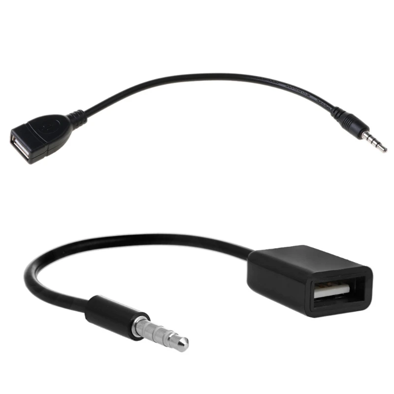 D57C 3.5mm Male AUX Plug Jack To USB 2.0 Female Converter Cable Cord Car MP3
D57C 3.5mm Male AUX Plug Jack To USB 2.0 Female Converter Cable Cord Car MP3