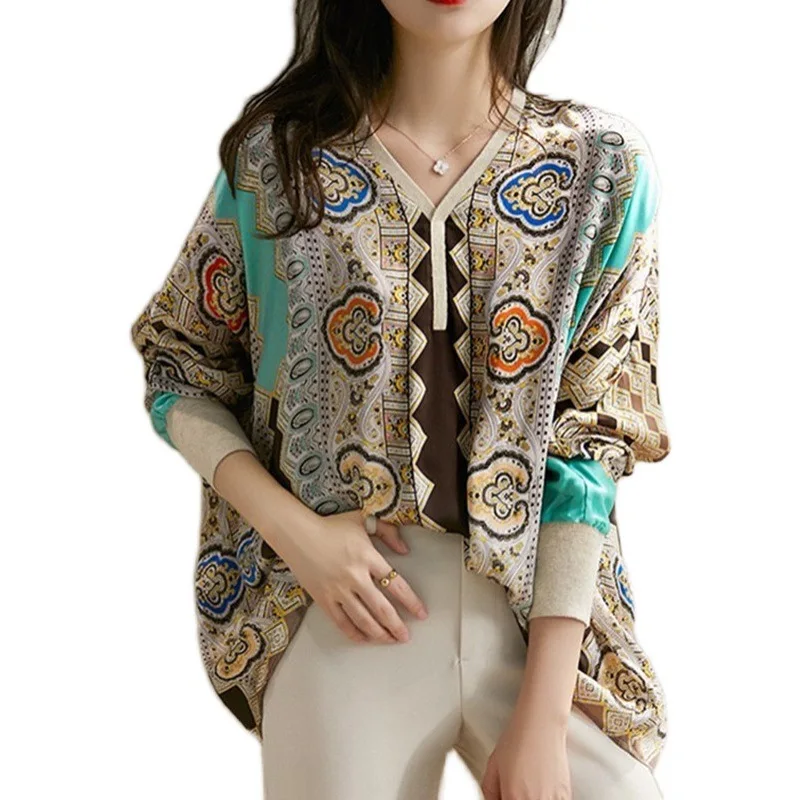 2021 Spring And Autumn Elegant High-Collar Top Long Sleeve Shirt Office Women's Top Casual Print Women's Shirt Blouse
2021 Spring And Autumn Elegant High-Collar Top Long Sleeve Shirt Office Women's Top Casual Print Women's Shirt Blouse