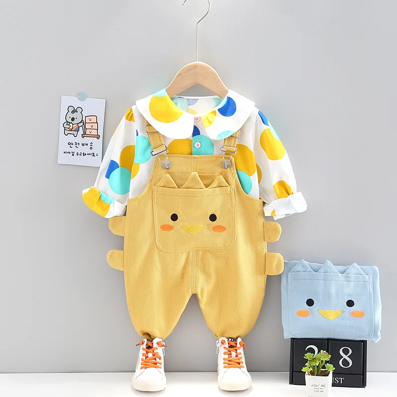Infant Girl Cute Sweet Polka Dot Shirt+Cartoon Rompers Pants 2Pcs/Set 2021 Autumn Spring Fashion Kids Baby Casual Clothing Sets
Infant Girl Cute Sweet Polka Dot Shirt+Cartoon Rompers Pants 2Pcs/Set 2021 Autumn Spring Fashion Kids Baby Casual Clothing Sets