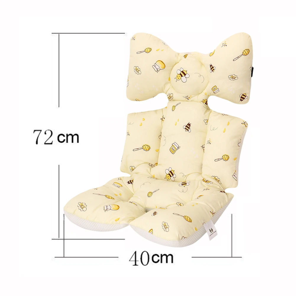 

Cartoon Animal Print Stroller Seat Pad Cotton Soft Cushion Cart Mattress Mat Pat Baby Head Body Support 72x40x5cm