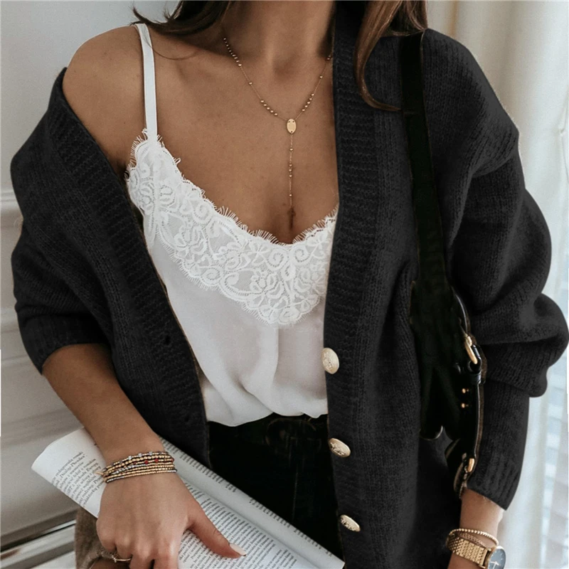 Women Cardigan Knitted Sweater Autumn Winter Long Sleeve V Neck Jumper Cardigans Casual Streetwear Fashion Solid Sweater Coats
Women Cardigan Knitted Sweater Autumn Winter Long Sleeve V Neck Jumper Cardigans Casual Streetwear Fashion Solid Sweater Coats
