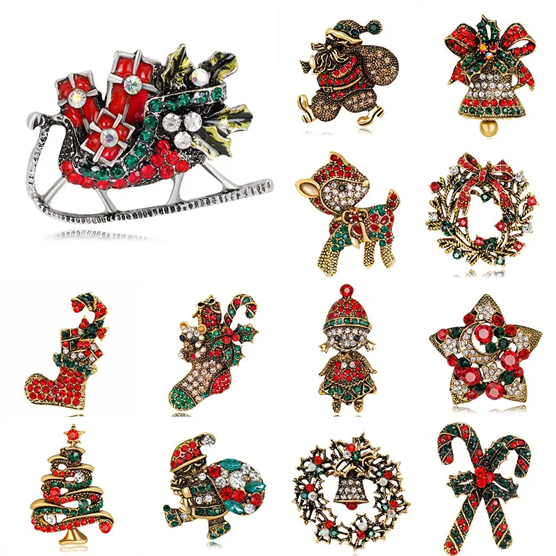 Christmas Style Decor Universal Exquisite Fashion Christmas Tree Pin Temperament Brooch Chest All-match Style Nice Brooch Badge
Christmas Style Decor Universal Exquisite Fashion Christmas Tree Pin Temperament Brooch Chest All-match Style Nice Brooch Badge
