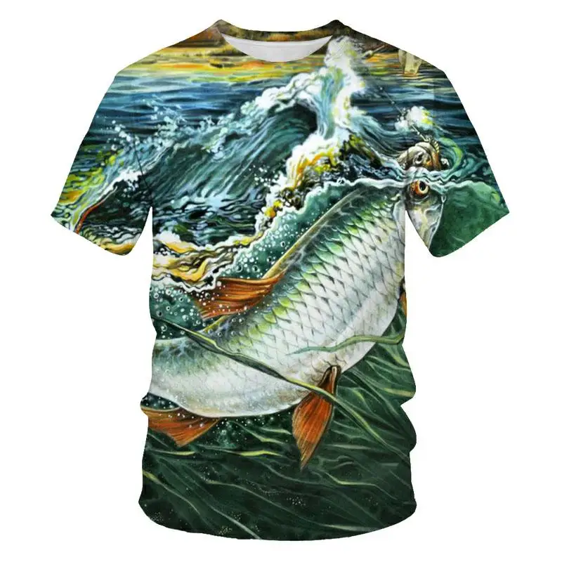 New Summer 3D Printed Fish Pattern Men / women Casual T-Shirt Fashion Trend Youth Cool Men's Hip hop Short Sleeve
New Summer 3D Printed Fish Pattern Men / women Casual T-Shirt Fashion Trend Youth Cool Men's Hip hop Short Sleeve