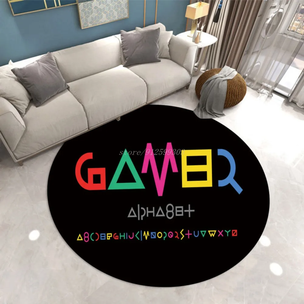 Gamepad Controller Buttons Console Gaming Round Carpet Rug Floor Mat for Living Room Decor PS4 Video Games Area Rug Chair
Gamepad Controller Buttons Console Gaming Round Carpet Rug Floor Mat for Living Room Decor PS4 Video Games Area Rug Chair