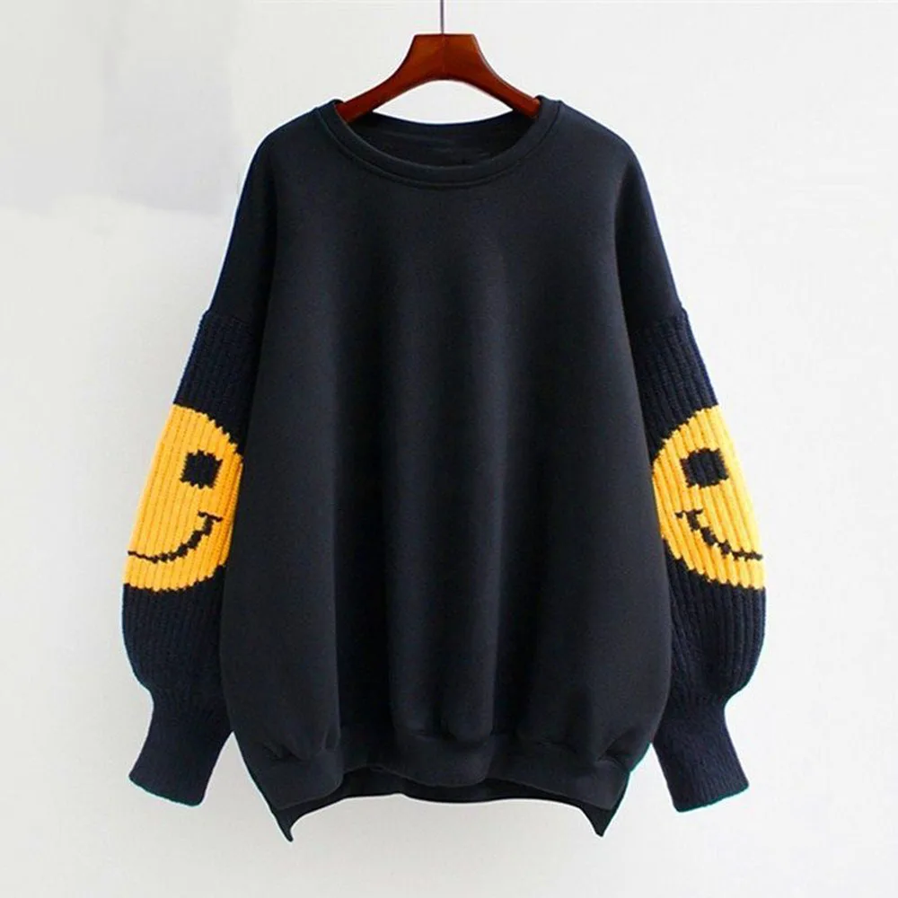 Осень-зима 2021 AW Plus бархатный рукав для студенток новая Толстая свободная Корейская Повседневная модная кофта с круглым вырезом
Осень-зима 2021 AW Plus бархатный рукав для студенток новая Толстая свободная Корейская Повседневная модная кофта с круглым вырезом