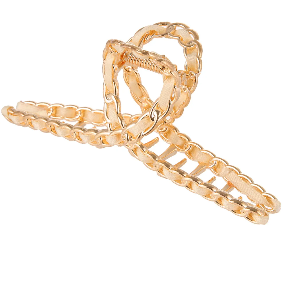 Hot sale new jewelry with metal chain clip hairpin shark clip ins side clip for female daily gifts wholesale
Hot sale new jewelry with metal chain clip hairpin shark clip ins side clip for female daily gifts wholesale