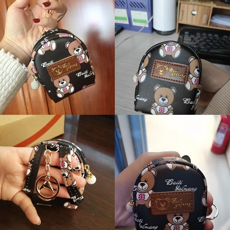 Cartoon Bear Keychain Book Bag Coin Purse Wallet Kid Money Bag Gifts Girl Backpack Car Pendant Headset Package KeyRing KeyChains
Cartoon Bear Keychain Book Bag Coin Purse Wallet Kid Money Bag Gifts Girl Backpack Car Pendant Headset Package KeyRing KeyChains