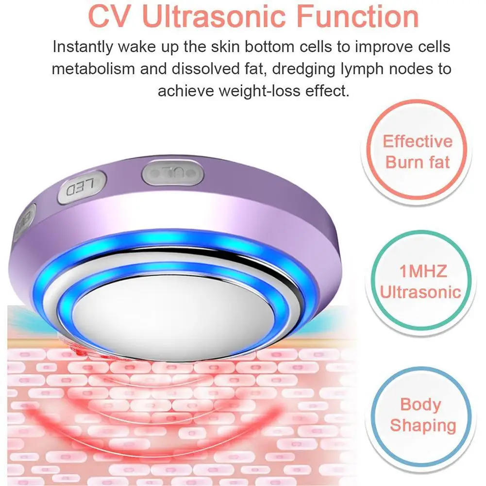1MHz Ultrasonic Slimming Machine EMS Loss Fat Shaping Photon Device Wrinkle Tighten Removal Acne Therapy Lifting Ski D8E4
1MHz Ultrasonic Slimming Machine EMS Loss Fat Shaping Photon Device Wrinkle Tighten Removal Acne Therapy Lifting Ski D8E4