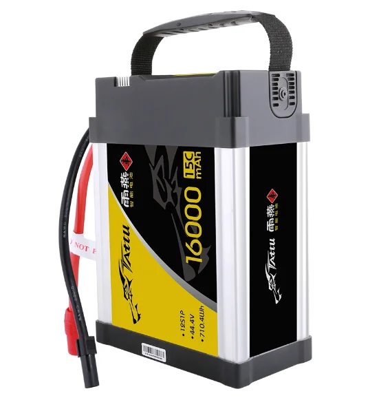 TATTU ACE 44.4V 16000mAh 15C 12S 710wh with AS150 plug Lithium Polymer Rechargeable Battery lipo battery for DIY RC Drone UAV
TATTU ACE 44.4V 16000mAh 15C 12S 710wh with AS150 plug Lithium Polymer Rechargeable Battery lipo battery for DIY RC Drone UAV