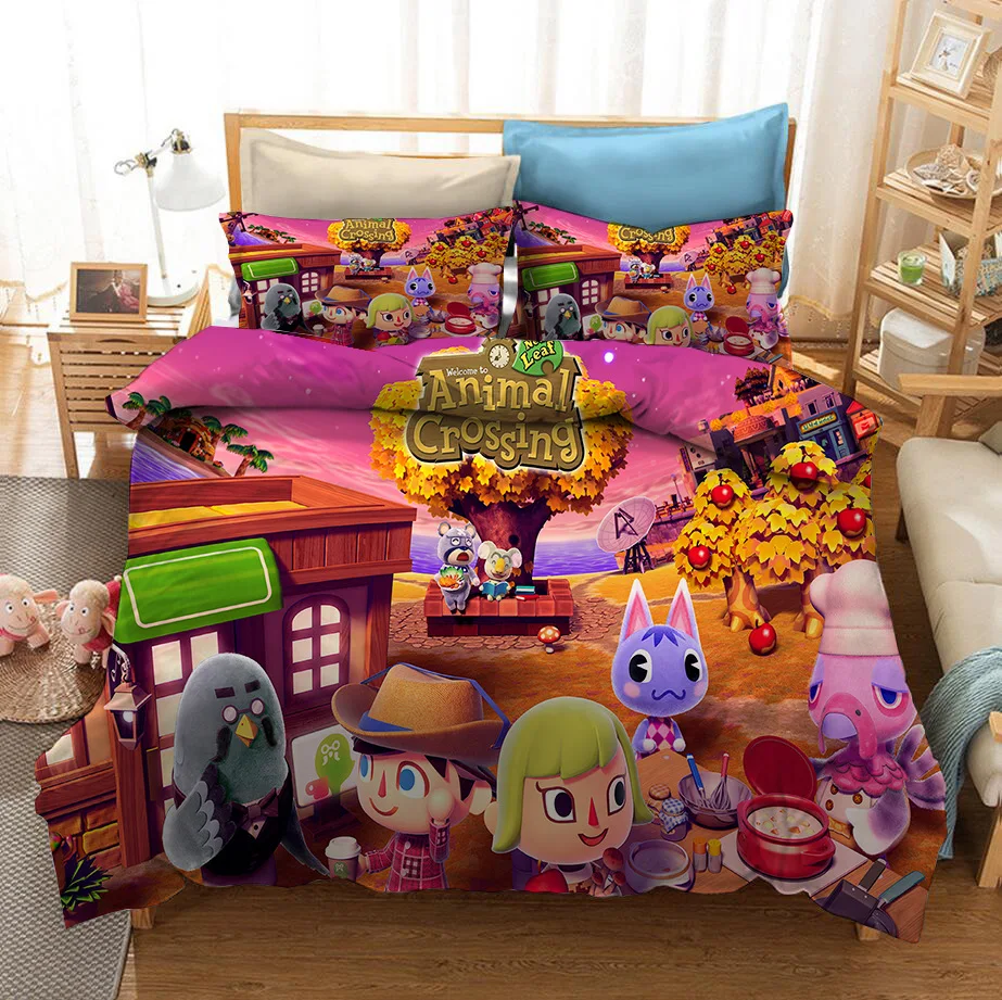 New Animal Cross Bedding Collection 3d Cartoon Animal Print Adult Children Down Quilt Set Double Queen King Size Bedding
New Animal Cross Bedding Collection 3d Cartoon Animal Print Adult Children Down Quilt Set Double Queen King Size Bedding