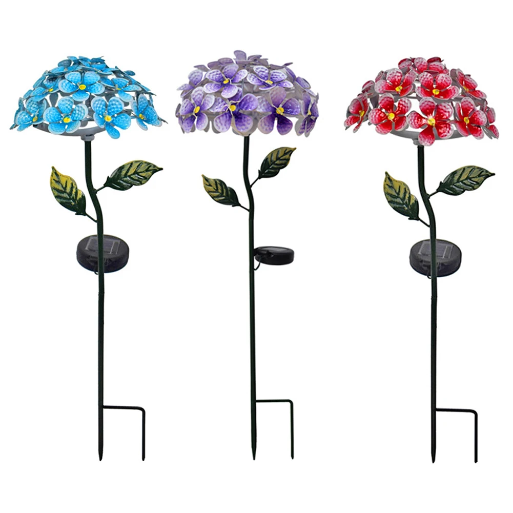 Solar Stake Hydrangea Shape Effect LED Ground Standing Lights Waterproof Solar Ground Lights for Patio Garden Yard
Solar Stake Hydrangea Shape Effect LED Ground Standing Lights Waterproof Solar Ground Lights for Patio Garden Yard