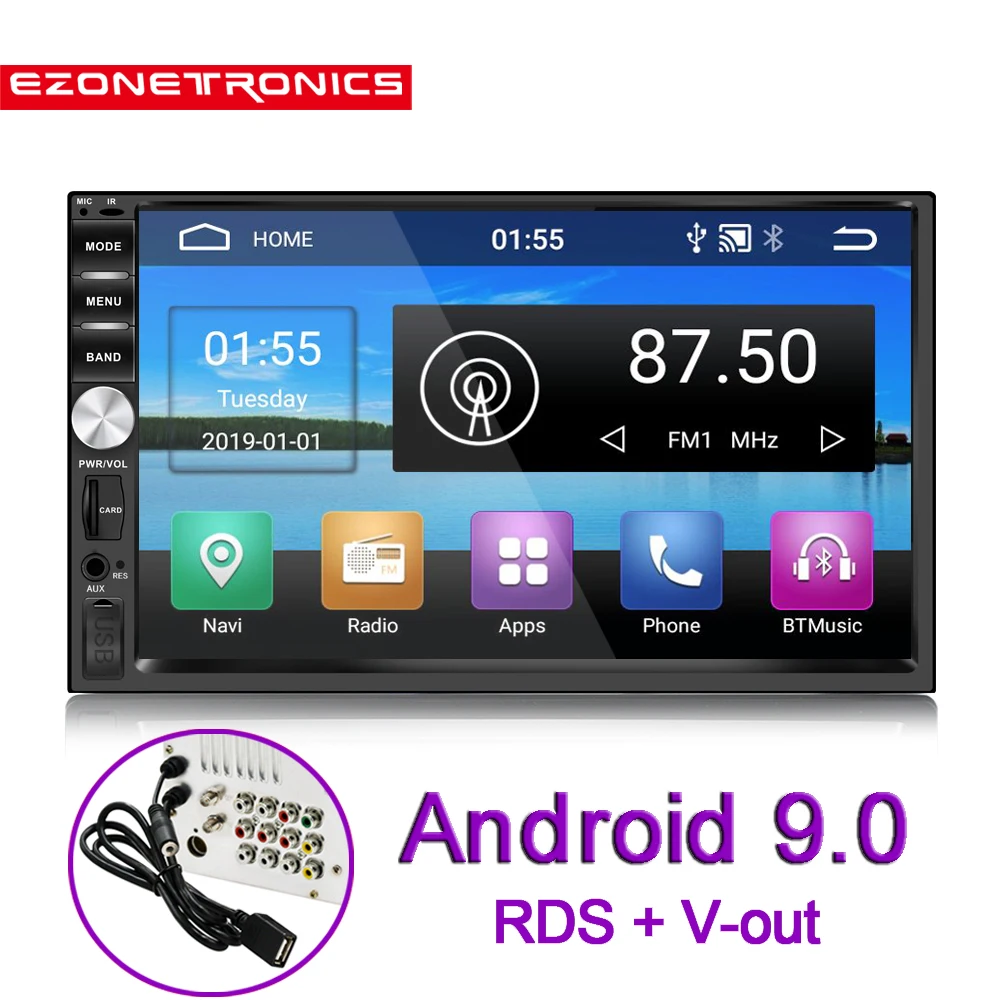 New 7inch Android 9.0 Universal OBD2 Double 2Din Car Radio Audio Stereo GPS BT Navigation Kits Car Multimedia RDS SWC NO DVD FM
New 7inch Android 9.0 Universal OBD2 Double 2Din Car Radio Audio Stereo GPS BT Navigation Kits Car Multimedia RDS SWC NO DVD FM