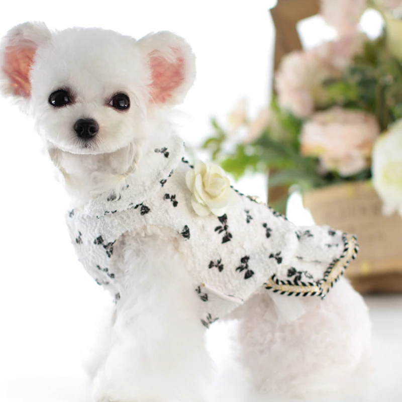 Elegant Small Dog Clothes Warm Dress Overcoat Winter Designer Luxury Coat Outfit Poodle Pomeranian York Pet Costumes
Elegant Small Dog Clothes Warm Dress Overcoat Winter Designer Luxury Coat Outfit Poodle Pomeranian York Pet Costumes