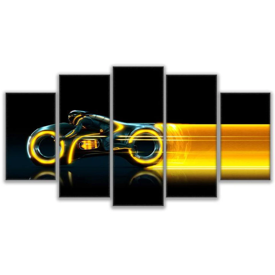 HD Prints Canvas Wall Art Poster Living Room Decor 5 Pieces Tron Large Painting Framework Abstract Modular Motorcycle Movie
HD Prints Canvas Wall Art Poster Living Room Decor 5 Pieces Tron Large Painting Framework Abstract Modular Motorcycle Movie