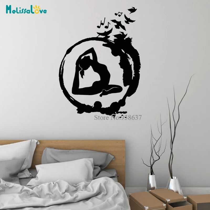 Yoga Woman Vinyl Wall Decal Interior Home Bedroom Enso Circle Meditating Mural Decal Vinyl Wall Sticker BA654
Yoga Woman Vinyl Wall Decal Interior Home Bedroom Enso Circle Meditating Mural Decal Vinyl Wall Sticker BA654