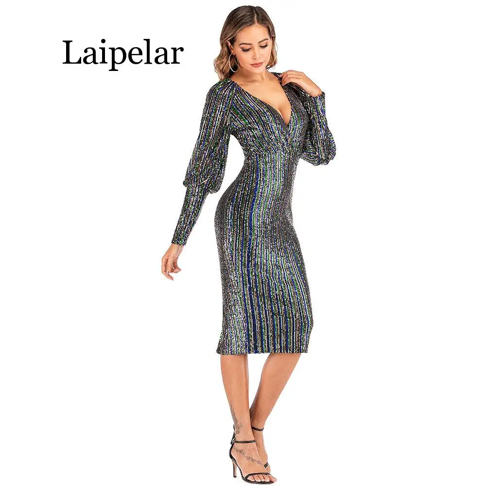 Sexy Full Sequined Shiny Glitter Luxury Party Dresses V Neck Striped Sequines Bodycon Women Dress Casual Vestidos Fashion
Sexy Full Sequined Shiny Glitter Luxury Party Dresses V Neck Striped Sequines Bodycon Women Dress Casual Vestidos Fashion