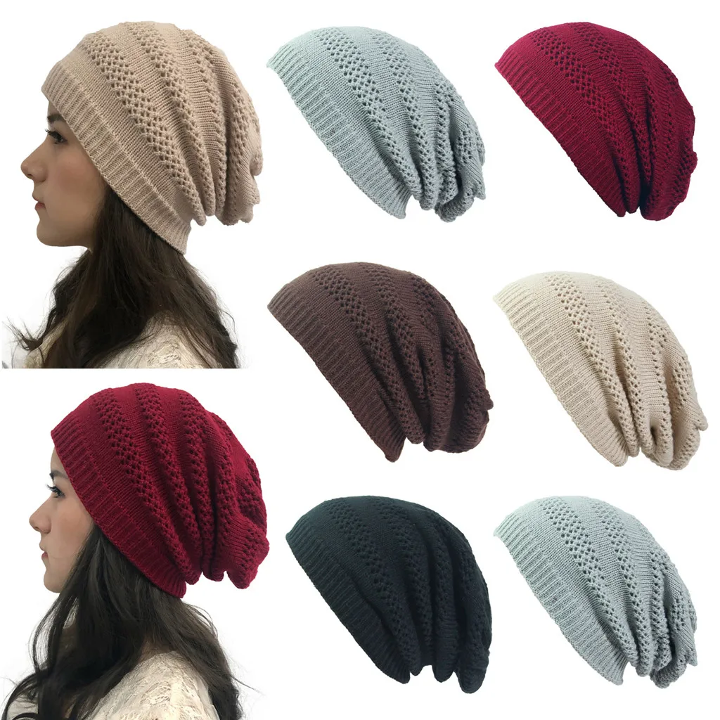 Women Outdoor New Knitted Knit Hat Beanies Solid Splice Hats Girl Hollow Crochet Knit Holey Beanie Cap bonnet femme hiver 2019
Women Outdoor New Knitted Knit Hat Beanies Solid Splice Hats Girl Hollow Crochet Knit Holey Beanie Cap bonnet femme hiver 2019
