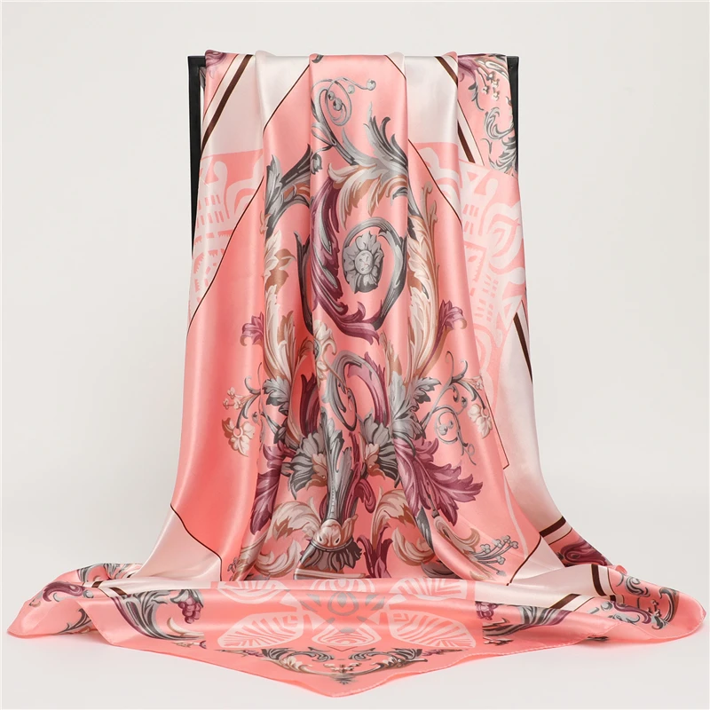 Muslim Hijab Elegant Women Silk Satin Scarf Print Neckerchief Shawl Wraps Bandana Headband Handle Hair Accessories 90*90cm
Muslim Hijab Elegant Women Silk Satin Scarf Print Neckerchief Shawl Wraps Bandana Headband Handle Hair Accessories 90*90cm