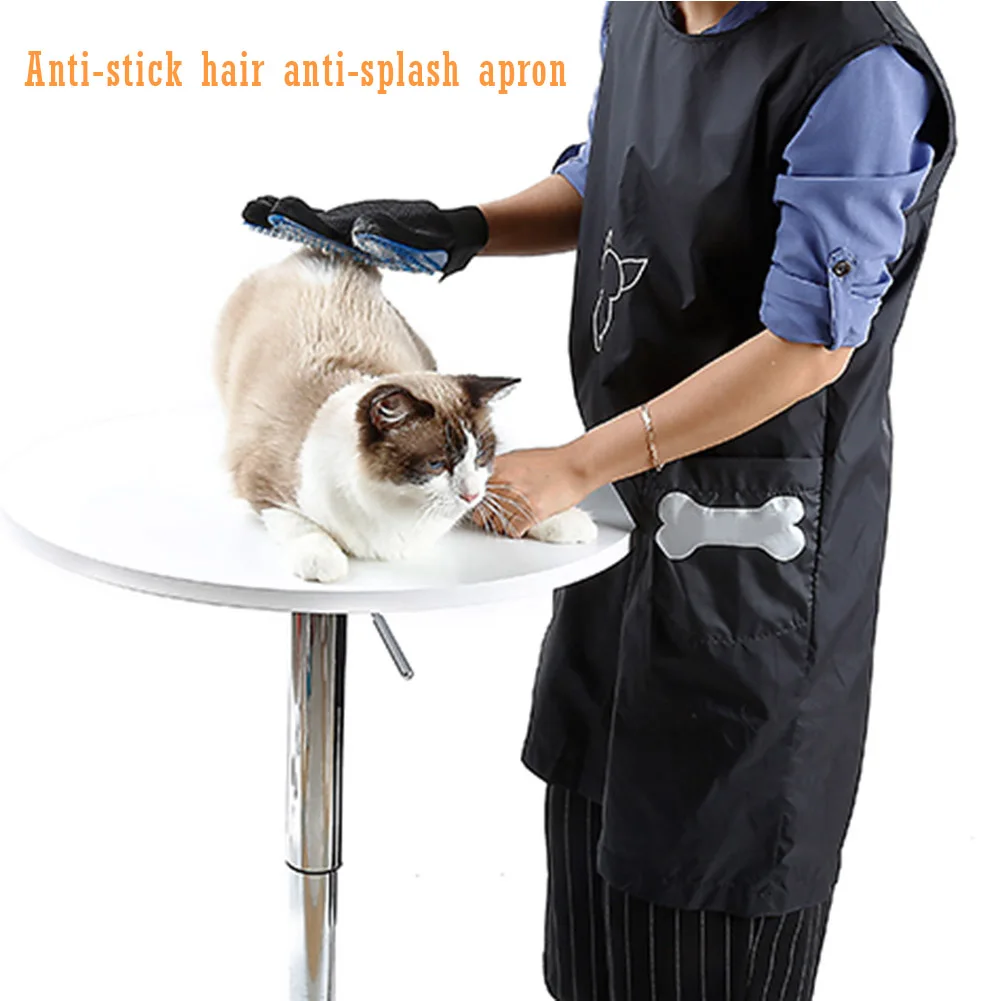 Pet Groomer Work Clothes Waterproof Nylon Grooming Apron With Pockets Anti Sticking Wool Apron For Dog/Cat Bath Cleaning
Pet Groomer Work Clothes Waterproof Nylon Grooming Apron With Pockets Anti Sticking Wool Apron For Dog/Cat Bath Cleaning