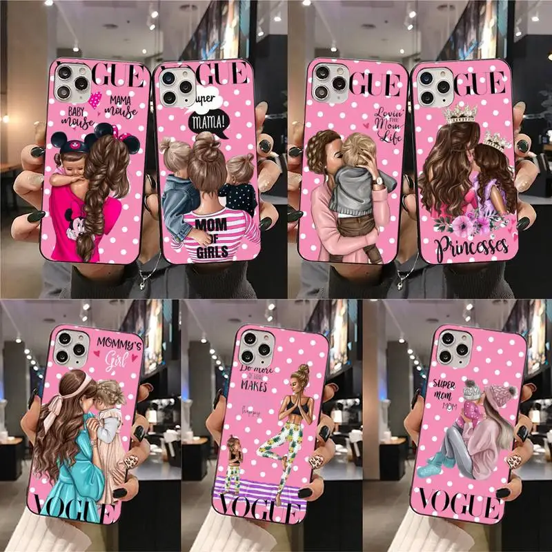 Чехол для iPhone 11 pro XS MAX 8 7 6 6S Plus X 5S SE 2020 XR с изображением мамы и ребенка | Мобильные