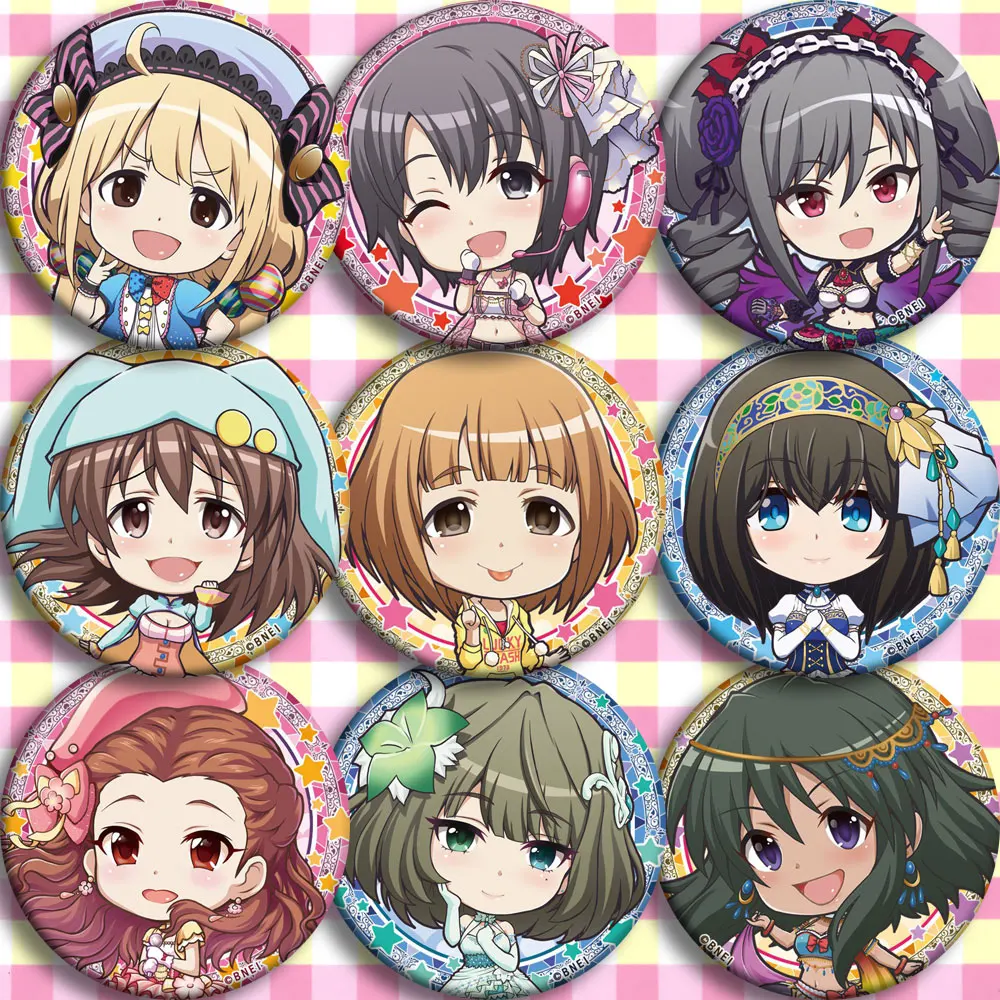 THE IDOLM@STER Action Figure Amami Haruka Hoshii Miki Hagiwara Yukiho Kisaragi Chihaya Anime Metal Badge Toys Children Gifts
THE IDOLM@STER Action Figure Amami Haruka Hoshii Miki Hagiwara Yukiho Kisaragi Chihaya Anime Metal Badge Toys Children Gifts