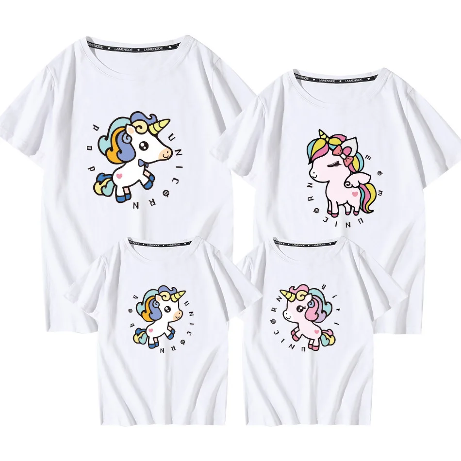 Unicorn T-shirt Family Matching Clothing Mommy and Daughter Matching Clothes Summer Mom Dad Kids Boys Girls Short Sleeve T-shirt
Unicorn T-shirt Family Matching Clothing Mommy and Daughter Matching Clothes Summer Mom Dad Kids Boys Girls Short Sleeve T-shirt